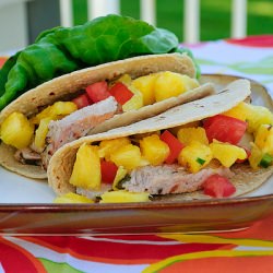 Grilled Pork Tacos w/ Pineapple Sal