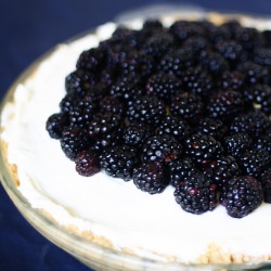 No-Bake Blackberry Cheese Pie