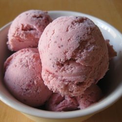 Strawberry Buttermilk Ice Cream