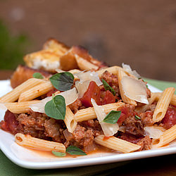 Pasta w/Italian Sausage & Tomatoes