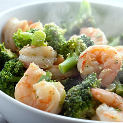 Ginger Shrimp and Broccoli Stir-fry