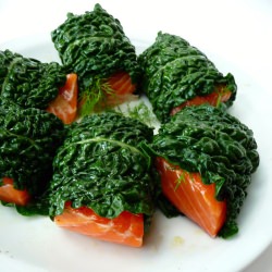 Salmon and Kale Wraps