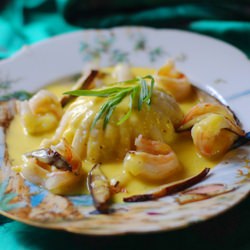 Fish Mousse with Lemon Sauce