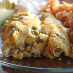 Seafood Enchiladas Verdes