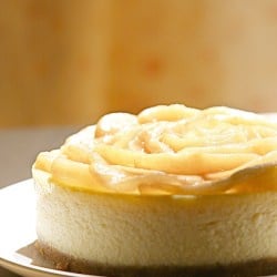 Baked White Chocolate Cheesecake