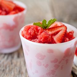 Strawberry Lemon Granita