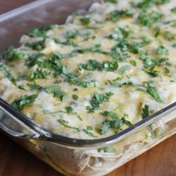 Chicken and White Bean Enchiladas