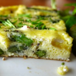 Asparagus and Goat Cheese Frittata