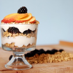 Granola into a Parfait