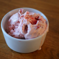 Peppery Pink Strawberry Ice Cream