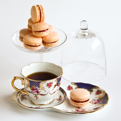 Mandarin & Rhubarb Macarons