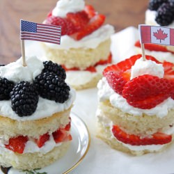 4th July/Canada Lemon Cakes