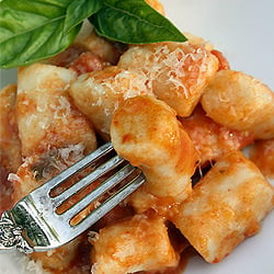 Gnocchi with a Light Tomato Sauce