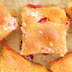 Lemon Cake with Red Currants