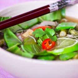 Vegetarian Asian Noodle Soup