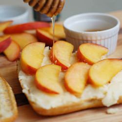 Peach and Tallegio Panini