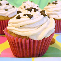 Chocolate Chip Cookie Dough Cupcake