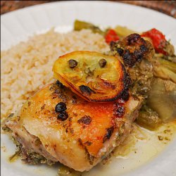 Roast Chicken with Spring Vegetable