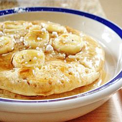 Banana Oatmeal Pancakes