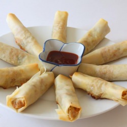 Healthy Baked Spring Rolls