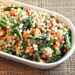 Israeli Couscous with Asparagus