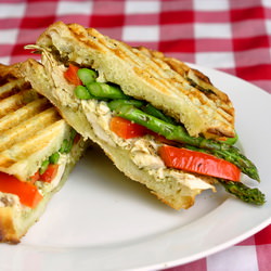 Grilled Chicken & Asparagus Panini