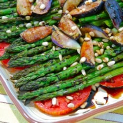 Roasted Asparagus w/Fresh Figs