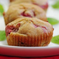 Minted Strawberry Cupcakes
