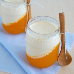 Passion Fruit Jelly Panna Cotta