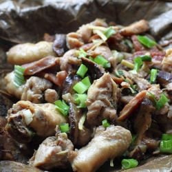 Steamed Chicken in Lotus Leaf