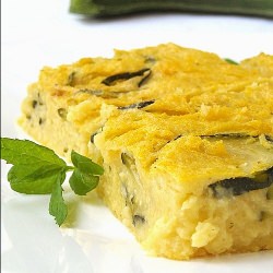 Polenta and Zucchini Pie