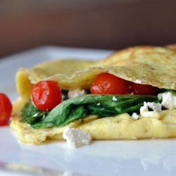 Arugula and Feta Omelette