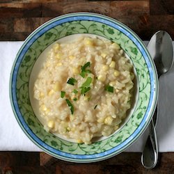Fresh Summer Corn Risotto