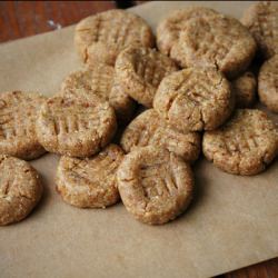 Almost Raw Peanut Butter Cookies