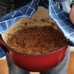 Baked Risotto with a Walnut Crust