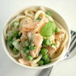 Smoked Salmon Pea & Vodka Pasta
