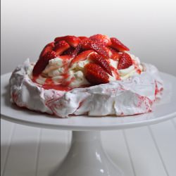 Strawberry Swirl Pavlova