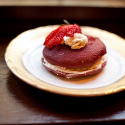 Red Velvet Sandwich Cake Cookies