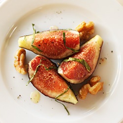 Fig Salad with Walnuts and Mint
