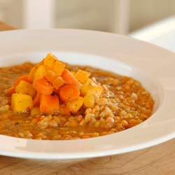 Lentil Soup w/Sauteed Apricots