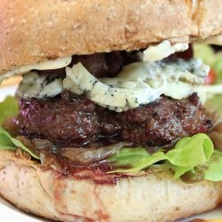 Great Juicy Blue Cheese Burger