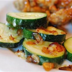 Zucchini with Shallots & Parmesan