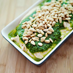 Hummus with Parlsey Oil