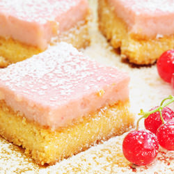 Redcurrant Shortbread Bars