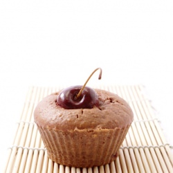 Low-Fat Chocolate Cherry Muffins