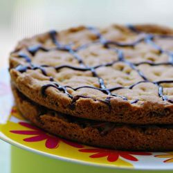 Giant Chocolate Chip Cookie Cake
