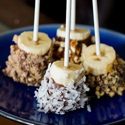 Nutella Covered Frozen Bananas