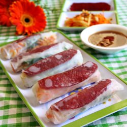 Bo Bia Chinese Sausage Spring Rolls