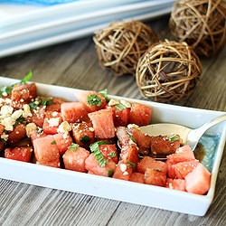 Watermelon, Feta, and Mint Salad