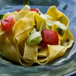 Pappardelle with Zucchini Ribbons